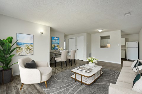 Floor plan for 2 beds, 1.5 baths, 960 sqft
